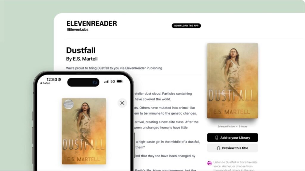 Elevenlabs agora permite que os autores criem e publiquem audiolivros em sua própria plataforma