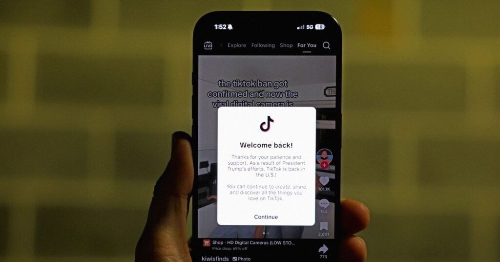 Tiktok está de volta às lojas de aplicativos dos EUA