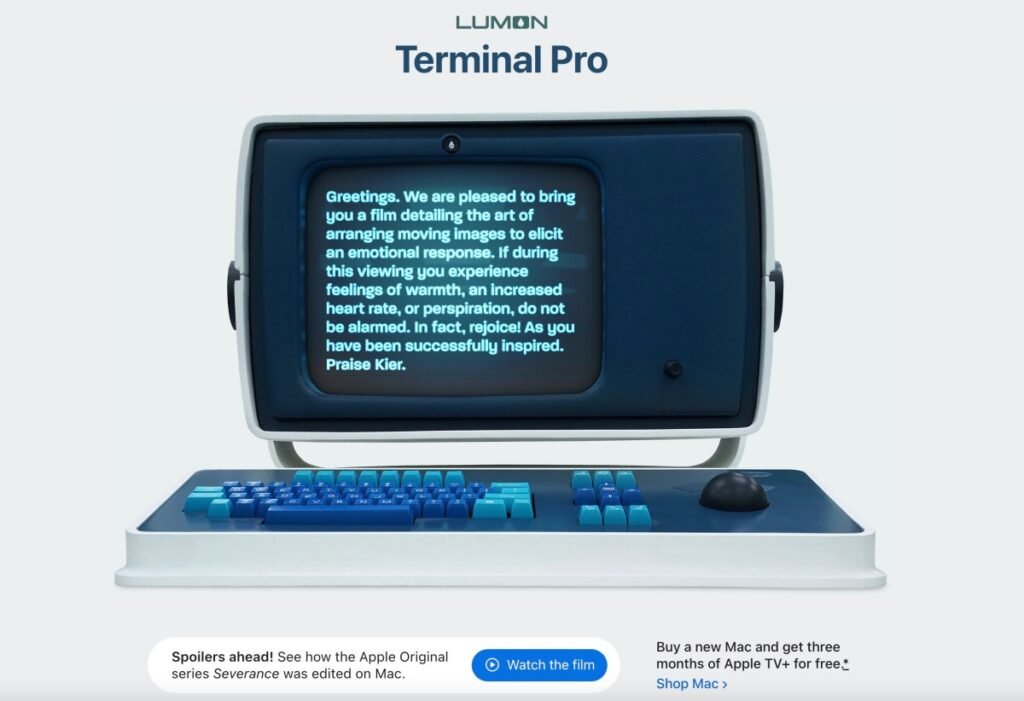 O Lumon Terminal Pro Computer aparece no site da Apple