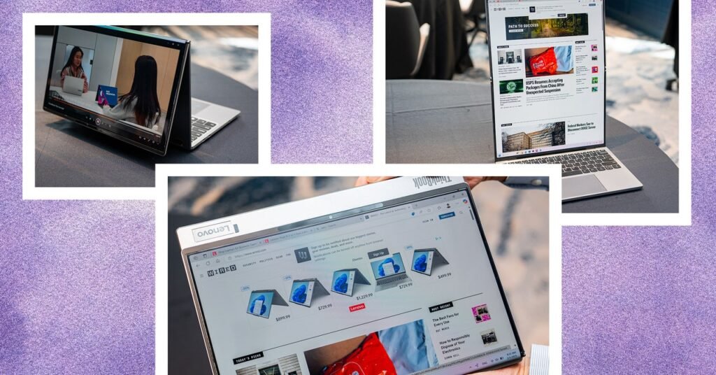 O mais recente conceito de laptop da Lenovo tem uma tela que pode virar e dobrar