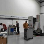 Isembard's Engineers at work at the company's first factory in London, Park Royal