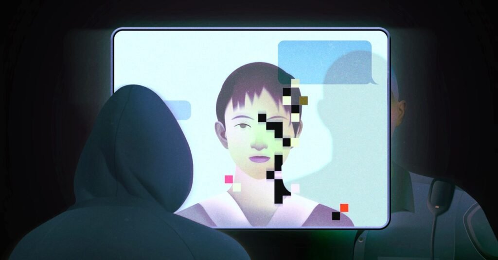 Este 'Protester da faculdade' não é real. É um bot secreto movido a IA para policiais