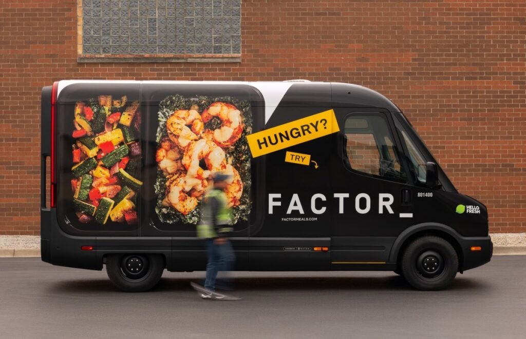 O primeiro cliente de van não amazon de Rivian é hellofresh
