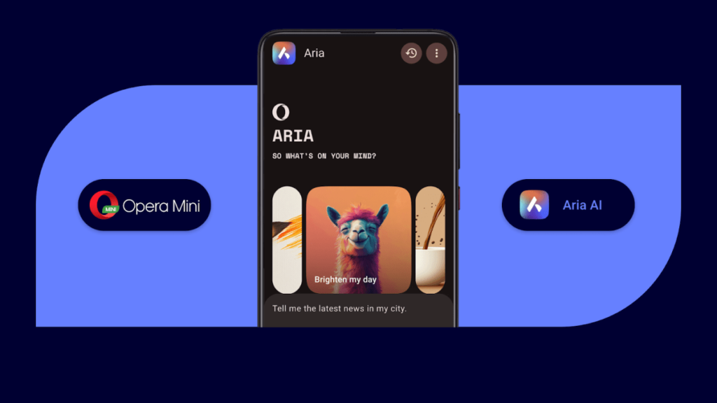 Opera Mini browser gets Aria AI assistant