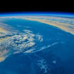 Planet Earth seen from Space, creative view of the artist