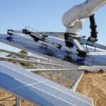 Cosmic Robotics Cosmic-1A installs a solar panel.