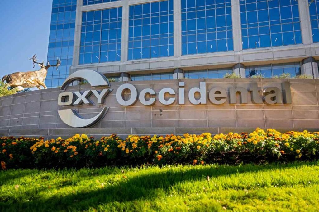 The Occidental Petroleum Headquarters is seen on December 11, 2023 in The Woodlands, Texas.