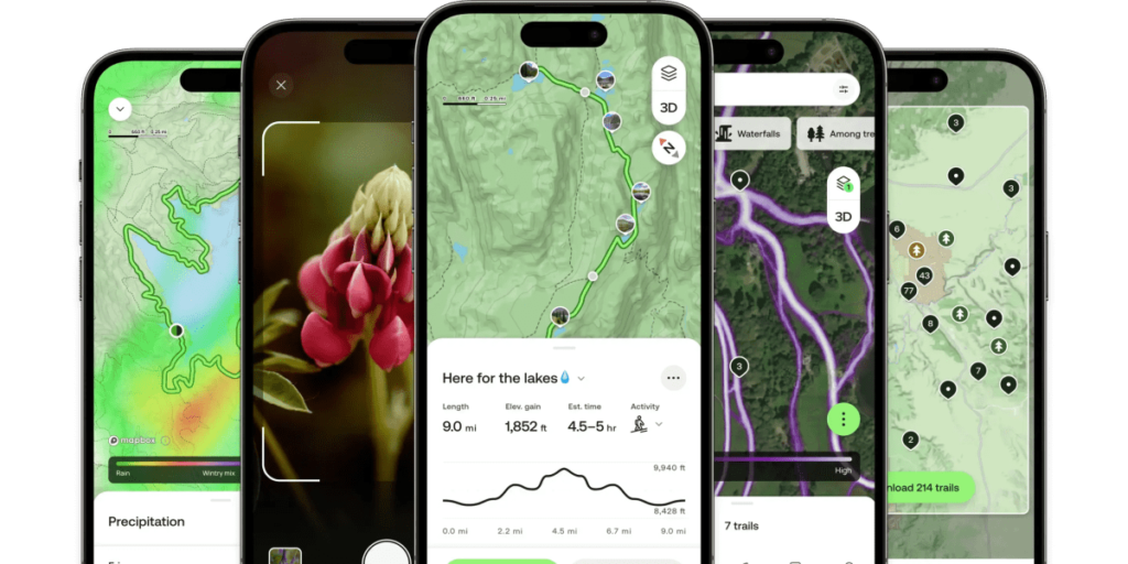 AllTrails estreia por US $ 80/ano que inclui rotas inteligentes movidas a IA