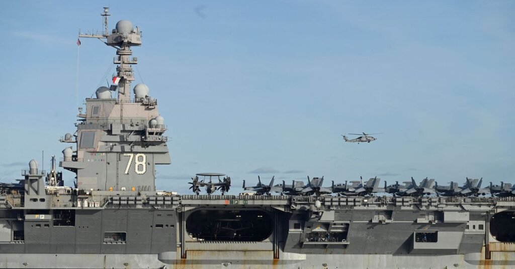 Este é o navio movido a energia nuclear utilizado na guerra de Trump contra os barcos de drogas