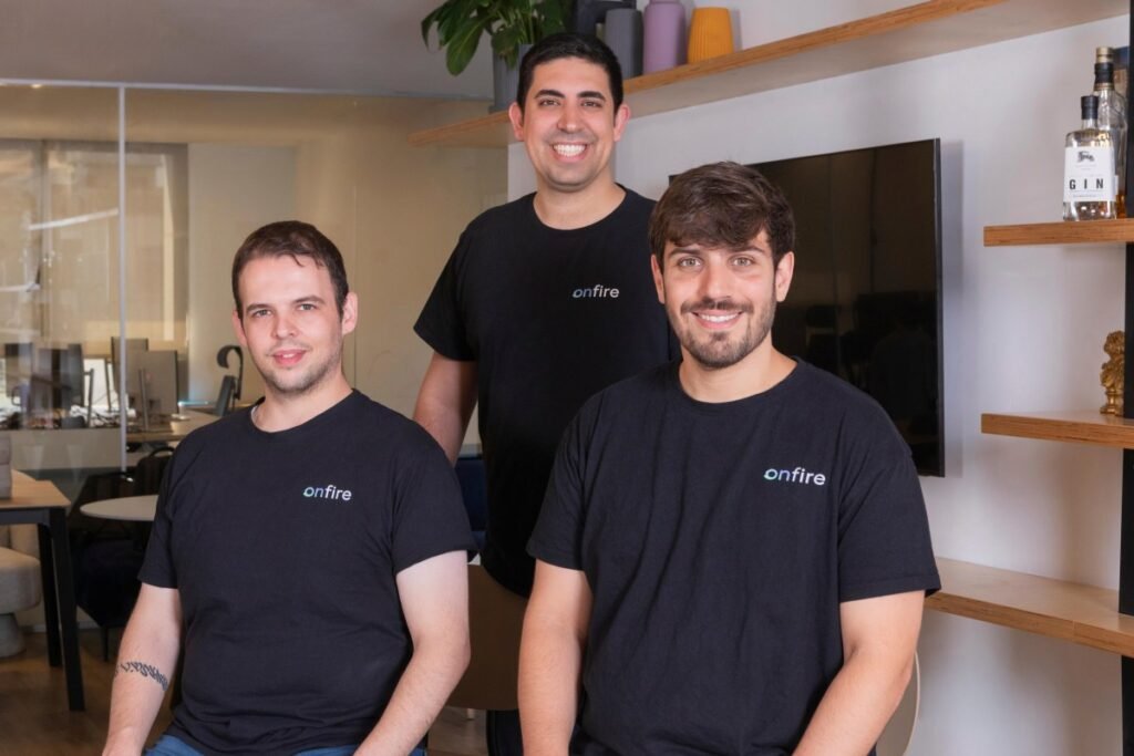 Onfire’s CEO Tal Peretz, CTO Shahar Shavit and CPO Nitzan Hada