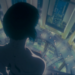 A screenshot of Ghost in the Shell, showing Major Motoko Kusanagi.