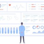 Concept illustration depicting health data