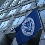 An exterior view of U.S. Immigration and Customs Enforcement (ICE) agency headquarters is seen July 6, 2018 in Washington, DC.