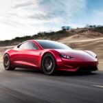 Red Tesla Roadster Hero