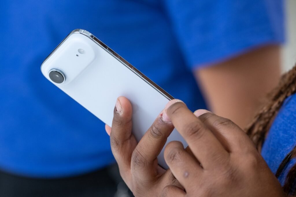 The Apple iPhone Air during an event at Apple Park campus in Cupertino, California, US, on Tuesday, Sept. 9, 2025.