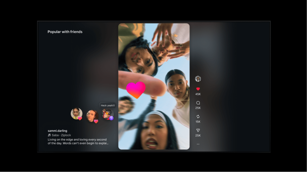 Instagram traz Reels para a tela grande, começando com Amazon Fire TV
