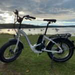 RadExpand 5 Rad Power Bikes against harbor background