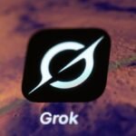 The Grok app on a smartphone
