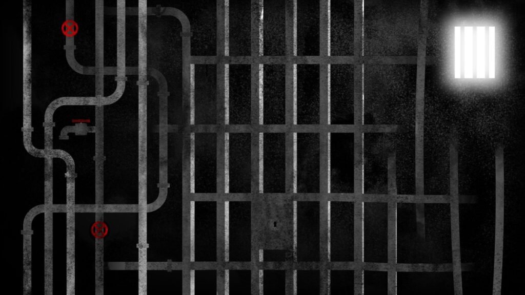 An illustration of prison bars.