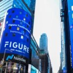 Figure Technology Solutions Inc. signage during the company's initial public offering at the Nasdaq MarketSite in New York, US, on Thursday, Sept. 11, 2025.
