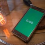 The Grab application seen displayed on a Sony smartphone