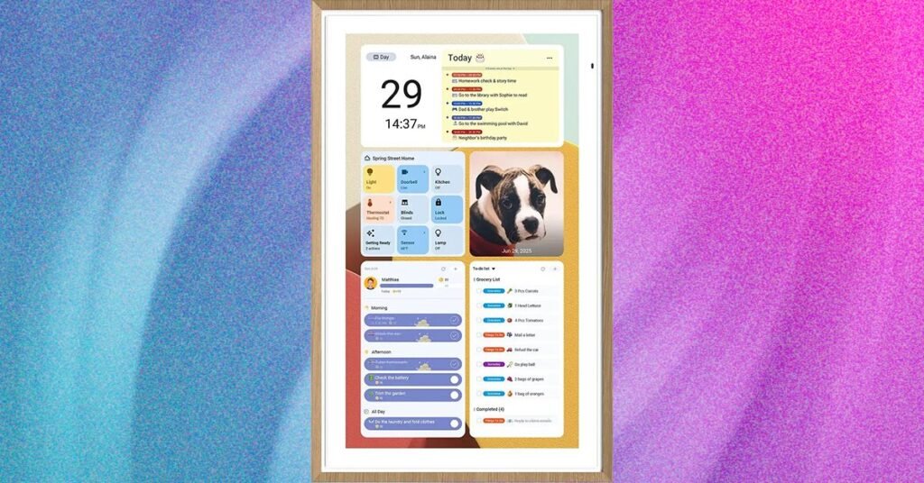 O melhor calendário de parede digital (2026): Skylight, Apolosign