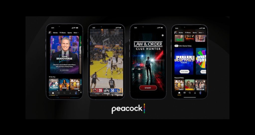 Peacock se expande para vídeos baseados em IA, esportes ao vivo e jogos ao vivo para dispositivos móveis