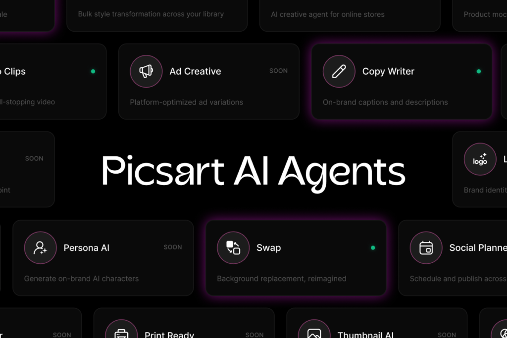 Picsart agora permite que criadores ‘contratem’ assistentes de IA por meio do mercado de agentes