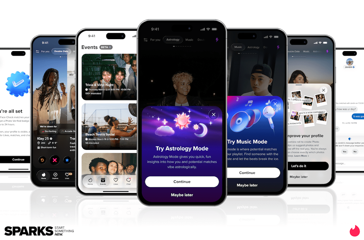 Tinder tenta atrair as pessoas de volta ao namoro online com eventos IRL, speed dating virtual