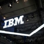 BARCELONA, CATALONIA, SPAIN - 2019/02/25: The IBM logo is seen during MWC 2019.