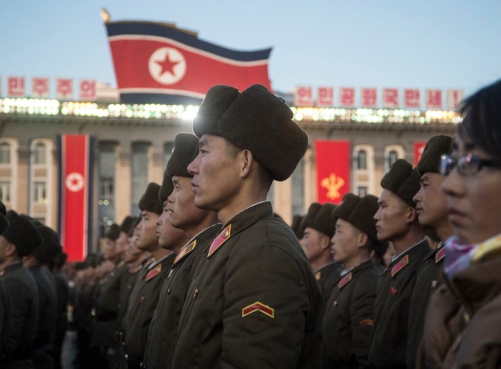 North Korean soldiers attend a mass rally to celebrate the North's declaration on November 29 it had achieved full nuclear statehood, on Kim Il-Sung Square in Pyongyang on December 1, 2017. North Korea's leader Kim Jong-Un declared the country had achieved a "historic cause" of becoming a nuclear state, its state media said on November 29, after the country tested an intercontinental ballistic missile earlier in the day.