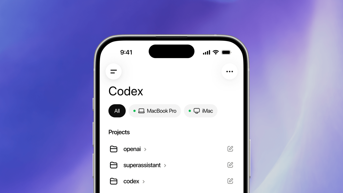 OpenAI diz que Codex está chegando ao seu telefone