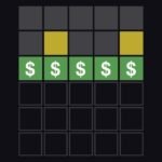 wordle squares with dollar signs in them