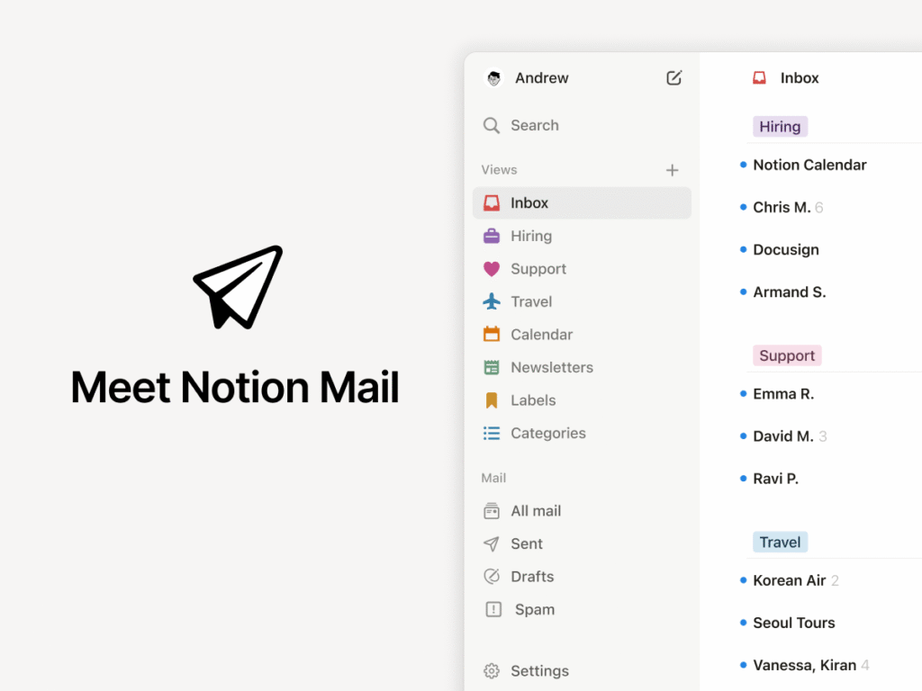 O Notion Mail é encerrado em meio à aquisição do agente