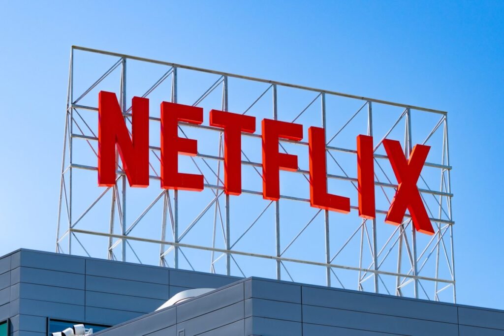 General views of the Netflix Hollywood campus on Vine on April 19, 2022 in Hollywood, California.