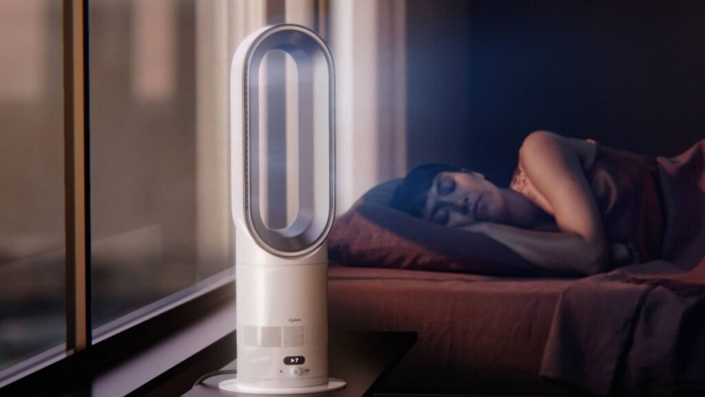 Substituí meu aquecedor e ventilador de teto por um aparelho Dyson